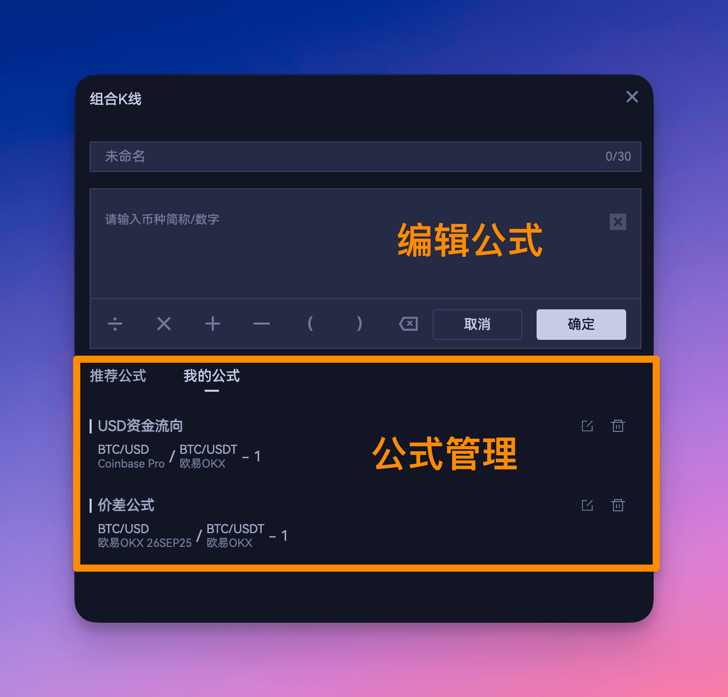 组合k线